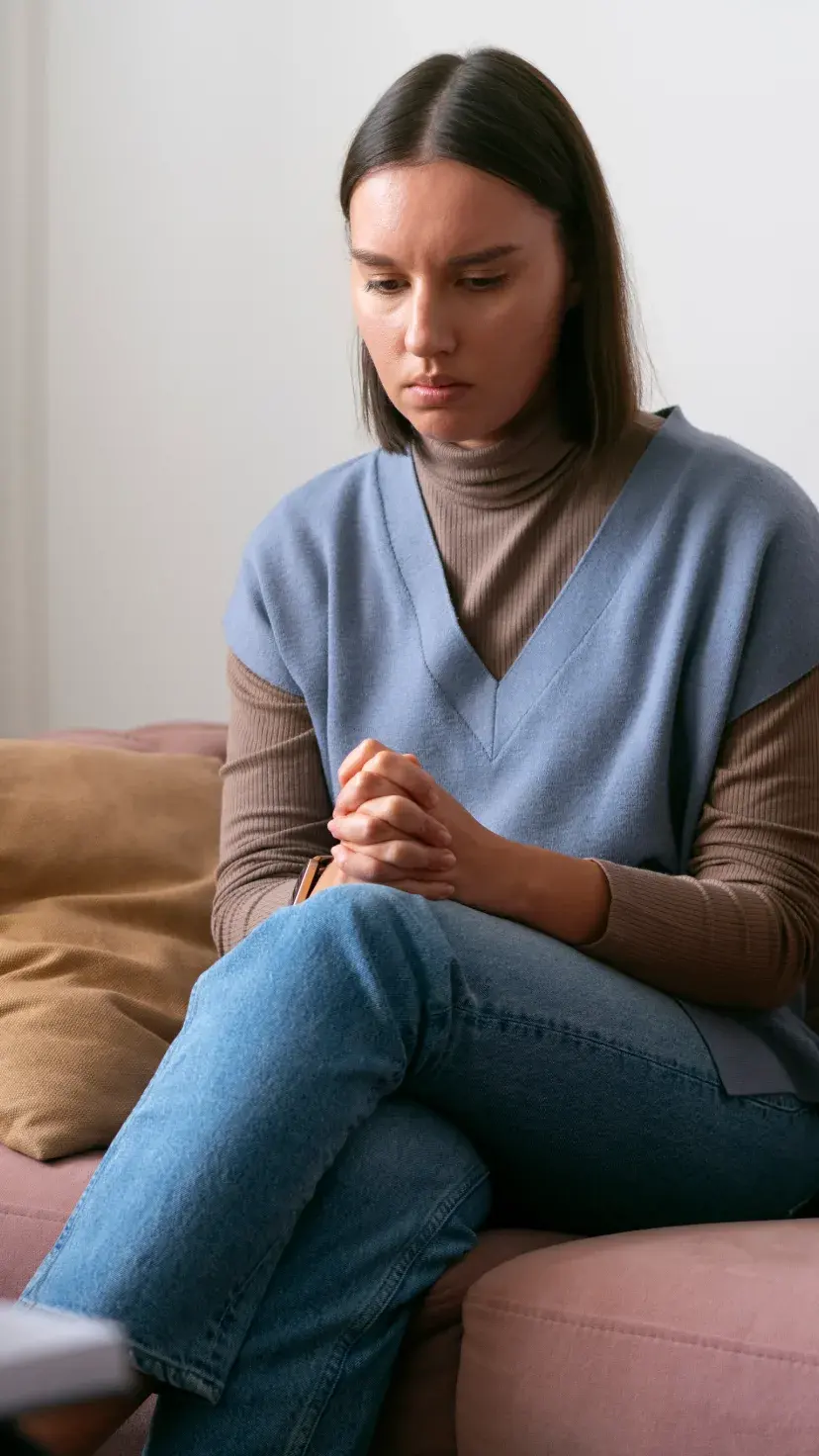 Depresyon danışmanlığı alanını temsil eden terapi görüşmesi